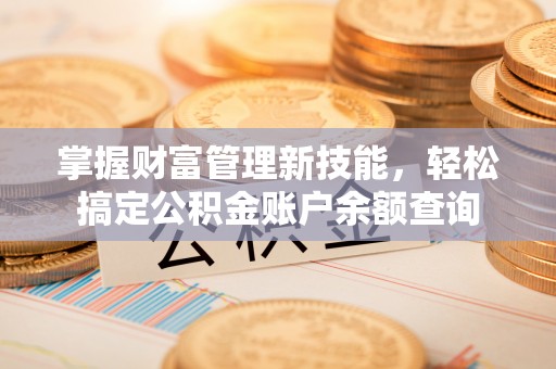 圣安多尼堂区掌握财富管理新技能，轻松搞定公积金账户余额查询