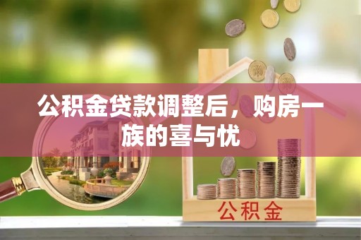 圣安多尼堂区公积金贷款调整后，购房一族的喜与忧