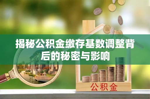 圣安多尼堂区揭秘公积金缴存基数调整背后的秘密与影响