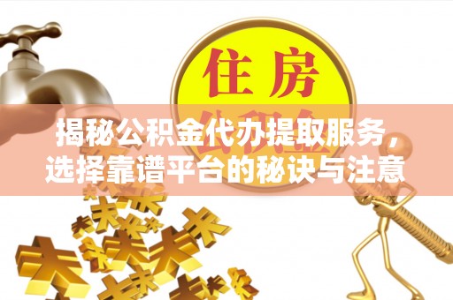 圣安多尼堂区揭秘公积金代办提取服务，选择靠谱平台的秘诀与注意事项