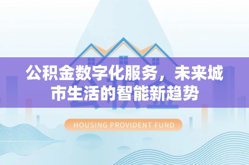 圣安多尼堂区公积金数字化服务，未来城市生活的智能新趋势