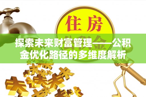 圣安多尼堂区探索未来财富管理——公积金优化路径的多维度解析