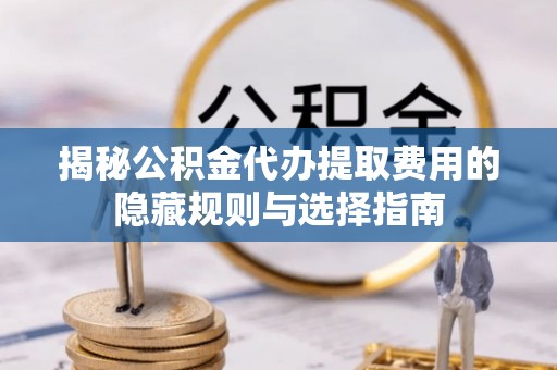 圣安多尼堂区揭秘公积金代办提取费用的隐藏规则与选择指南