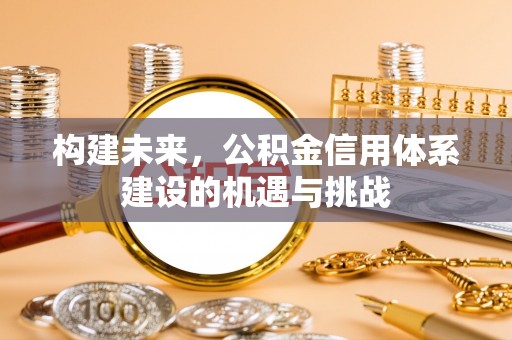 圣安多尼堂区构建未来，公积金信用体系建设的机遇与挑战