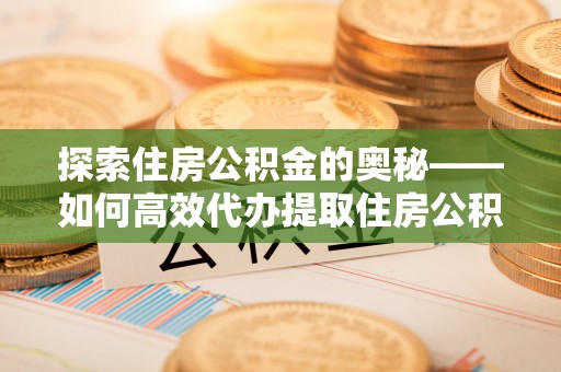 圣安多尼堂区探索住房公积金的奥秘——如何高效代办提取住房公积金