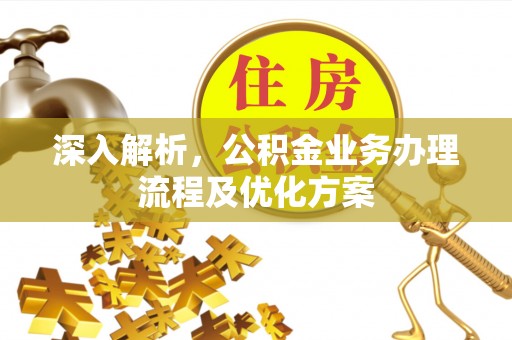 圣安多尼堂区深入解析，公积金业务办理流程及优化方案