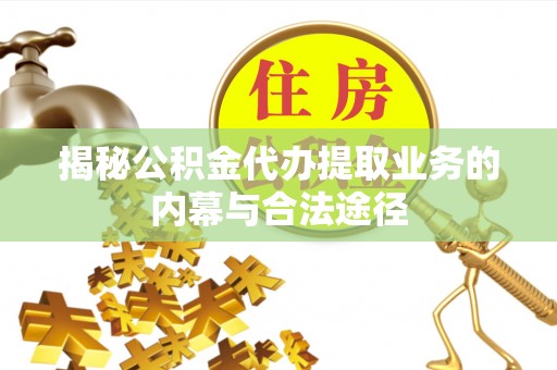 圣安多尼堂区揭秘公积金代办提取业务的内幕与合法途径